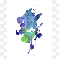 绿紫色墨迹背景-空若网 绿紫色墨迹背景-空若网