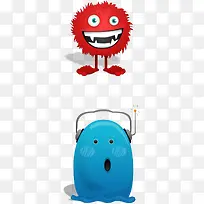 红色可爱怪兽·-空若网 红色可爱怪兽·-空若网