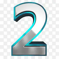 蓝色质感立体数字-空若网 蓝色质感立体数字-空若网