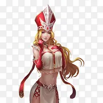 红色可爱美女长发-空若网 红色可爱美女长发-空若网