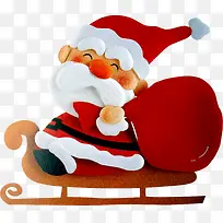 红色可爱卡通圣诞老人-空若网 红色可爱卡通圣诞老人-空若网