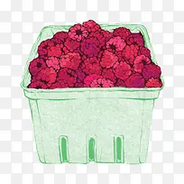 手绘红色桑葚可爱-空若网 手绘红色桑葚可爱-空若网