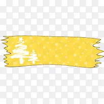 黄色圣诞可爱标签-空若网 黄色圣诞可爱标签-空若网