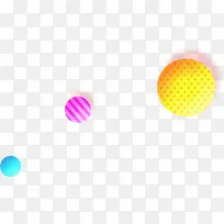 彩色卡通花纹圆球-空若网 彩色卡通花纹圆球-空若网