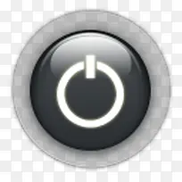 圆行黑色水晶按钮图标-空若网 圆行黑色水晶按钮图标-空若网