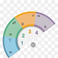 矢量创意设计半圆形数字目录-空若网 矢量创意设计半圆形数字目录-空若网