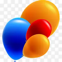 彩色气球新年海报-空若网 彩色气球新年海报-空若网