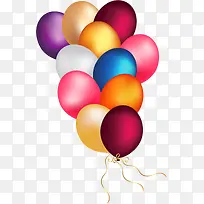 彩色手绘元旦气球-空若网 彩色手绘元旦气球-空若网