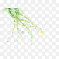 绿色树叶彩色气球-空若网 绿色树叶彩色气球-空若网