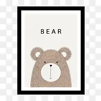 卡通手绘小熊图案-空若网 卡通手绘小熊图案-空若网