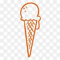 手绘冰淇淋-空若网 手绘冰淇淋-空若网