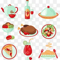 矢量手绘食物-空若网 矢量手绘食物-空若网