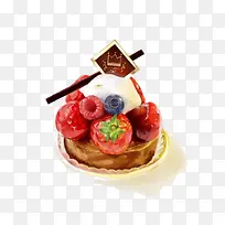 甜品水彩-空若网 甜品水彩-空若网