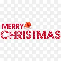 圣诞快乐圣诞帽艺术字-空若网 圣诞快乐圣诞帽艺术字-空若网