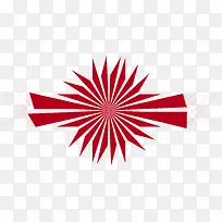 红色三角形花朵海报-空若网 红色三角形花朵海报-空若网