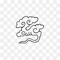 黑色手绘云朵-空若网 黑色手绘云朵-空若网