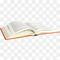翻开的橙色的书本-空若网 翻开的橙色的书本-空若网