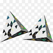 立体三角形矢量图-空若网 立体三角形矢量图-空若网
