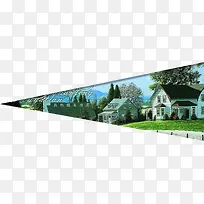 三角风景立体艺术插画-空若网 三角风景立体艺术插画-空若网