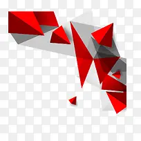 矢量立体三角形装饰图案-空若网 矢量立体三角形装饰图案-空若网