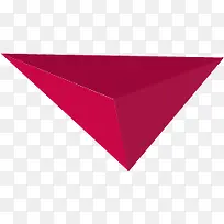 粉色立体漂浮三角形-空若网 粉色立体漂浮三角形-空若网