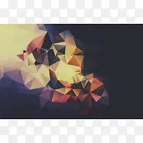 黑金色三角形立体壁纸-空若网 黑金色三角形立体壁纸-空若网