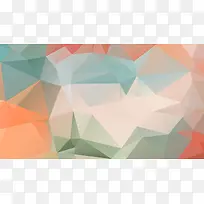 橙青色三角形立体壁纸-空若网 橙青色三角形立体壁纸-空若网
