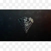 古风立体三角形背景-空若网 古风立体三角形背景-空若网