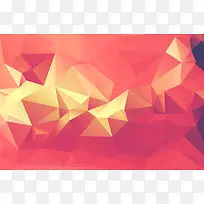 红黄色三角形立体壁纸-空若网 红黄色三角形立体壁纸-空若网