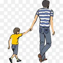 父亲节节日主题插画-空若网 父亲节节日主题插画-空若网