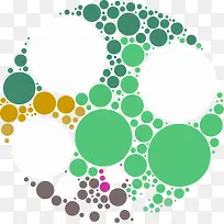 彩色圆点装饰素材-空若网 彩色圆点装饰素材-空若网