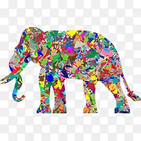 彩色大象-空若网 彩色大象-空若网