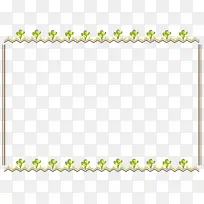 边框简约绿色可爱卡通-空若网 边框简约绿色可爱卡通-空若网