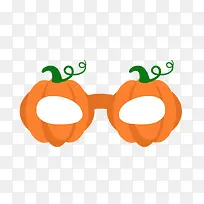 南瓜眼镜卡通矢量素材-空若网 南瓜眼镜卡通矢量素材-空若网