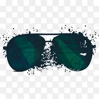 卡通手绘眼镜墨迹-空若网 卡通手绘眼镜墨迹-空若网