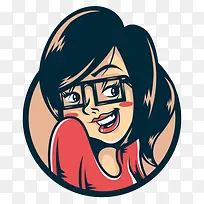 ���۾�Ů�˲廭-������