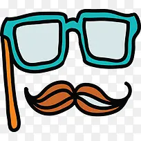 卡通眼镜胡须-空若网 卡通眼镜胡须-空若网