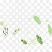 卡通绿叶漂浮-空若网 卡通绿叶漂浮-空若网