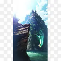 场景插画唯美清新-空若网 场景插画唯美清新-空若网