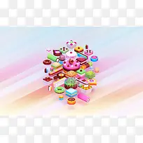 唯美清新蛋糕点心-空若网 唯美清新蛋糕点心-空若网