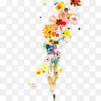 水彩墨花-空若网 水彩墨花-空若网