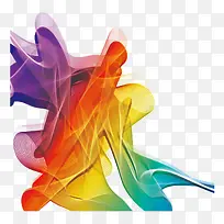 矢量彩色波浪线-空若网 矢量彩色波浪线-空若网