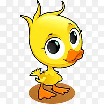 可爱卡通小鸭子矢量图-空若网 可爱卡通小鸭子矢量图-空若网