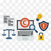 矢量扁平化办公元素-空若网 矢量扁平化办公元素-空若网