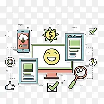 矢量扁平化商务元素-空若网 矢量扁平化商务元素-空若网