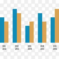 矢量年终总结条形图-空若网 矢量年终总结条形图-空若网
