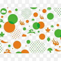 彩色波点装饰-空若网 彩色波点装饰-空若网