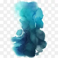 蓝色创意水彩-空若网 蓝色创意水彩-空若网