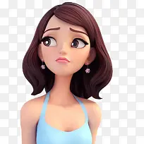 卡通女生-空若网 卡通女生-空若网