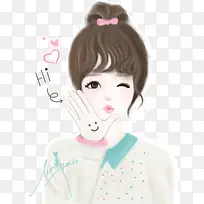 卡通可爱小女生-空若网 卡通可爱小女生-空若网